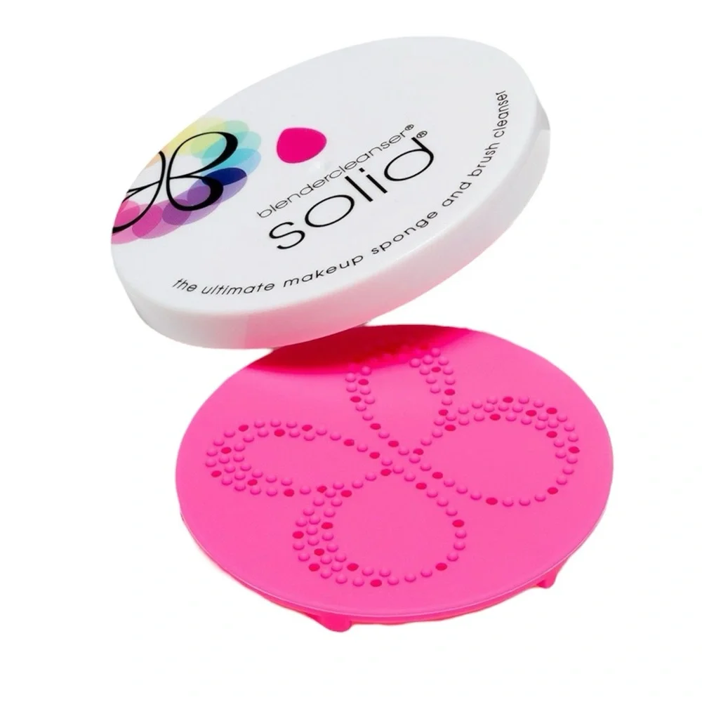 💫Beautyblender Pink Butterfly Scrub Mat & Solid Makeup Sponge Cleanser Mini Set